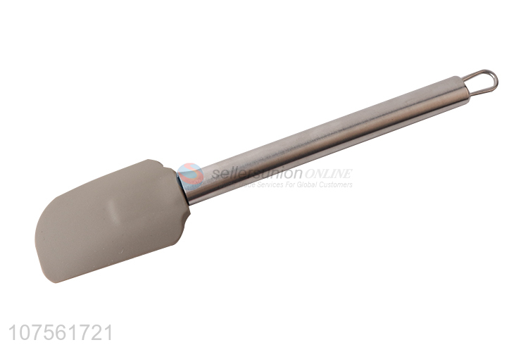 Newest Stainless Steel Handle Silicone Scraper Spatula