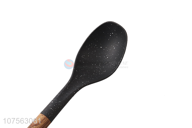 Good Quality Cooking Tools Nylon Solid Spoon With Plastic Handle