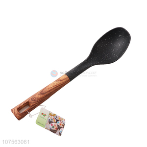 Good Quality Cooking Tools Nylon Solid Spoon With Plastic Handle