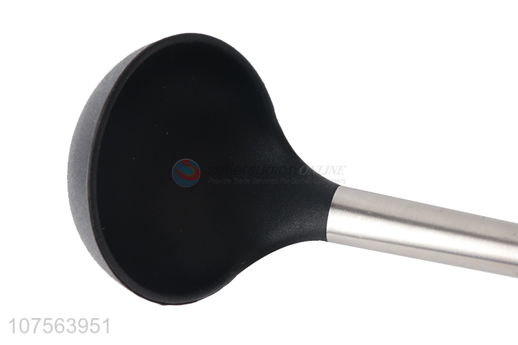 Factory price stainless steel handle silicone soup ladle kitchen products