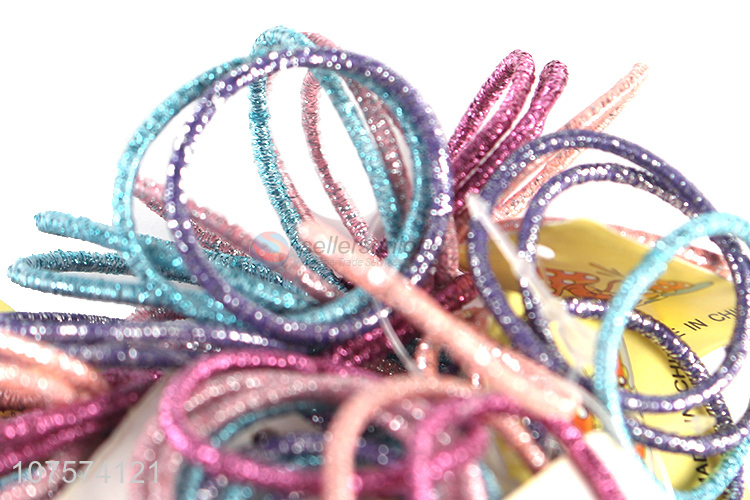 Hot Sale 2 mm Bright Yarn Rubber Band Hair Rope