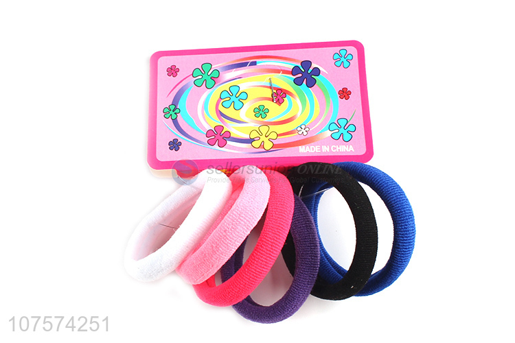 Hot selling toweling hair ties elastic ponytail holder hair accessories