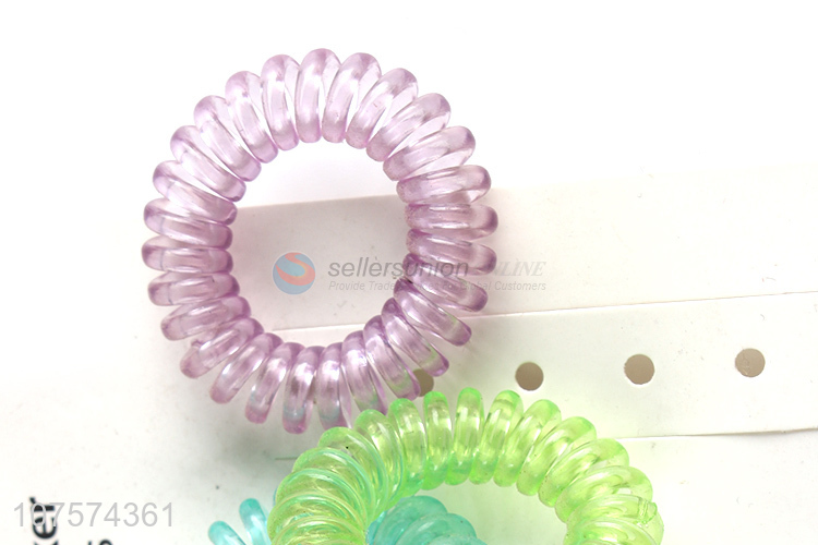 Popular products elastic hair rings telephone wire hair circles for ladies