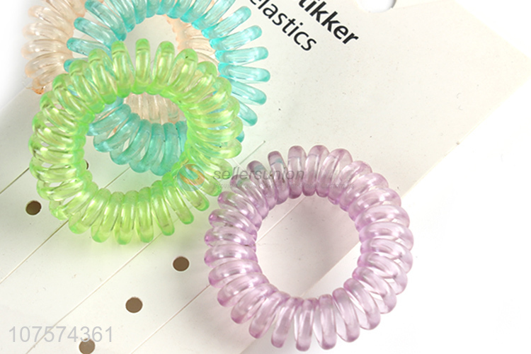 Popular products elastic hair rings telephone wire hair circles for ladies