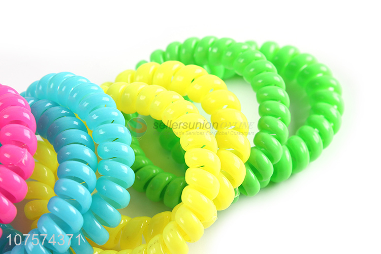 Low price headwear fashion hair accessories telephone wire hair ties