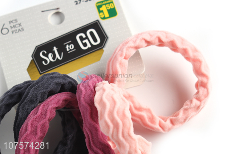 High quality terry cloth ponytail holder elastic hair ties for ladies