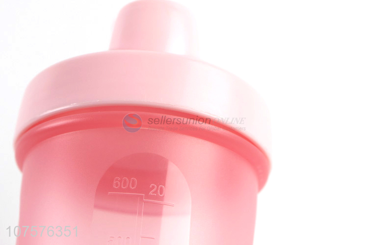 Wholesale Pink Water Bottle Plastic Space Bottle