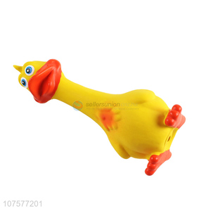 Good Sale Latex Squeaky Duck Pet Toy Soft Chew Toy