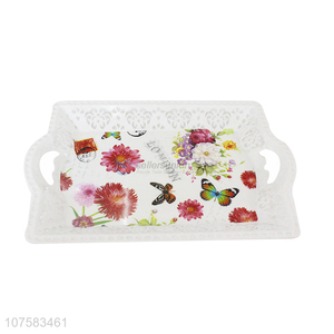 Custom Plastic Food Salver Hotel Restaurant Serving Tray