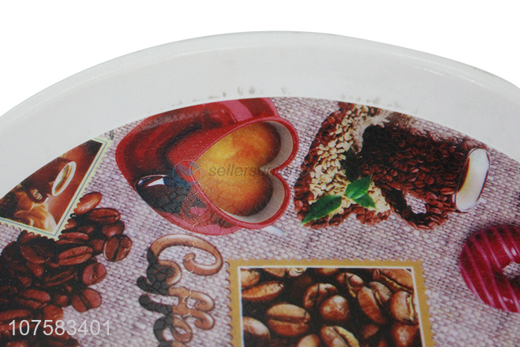 Hot Sale Color Printing Round Plastic Tray Food Tray