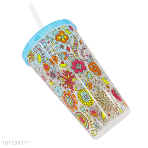 New Arrival Colorful Water Cup Fashion Straw Cup