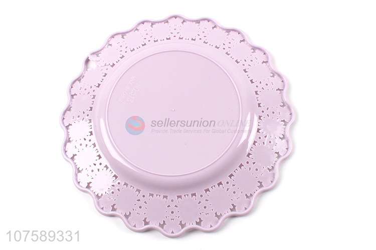 Best Quality 8 Pieces Plastic Round Plate Fashion Dinnerware