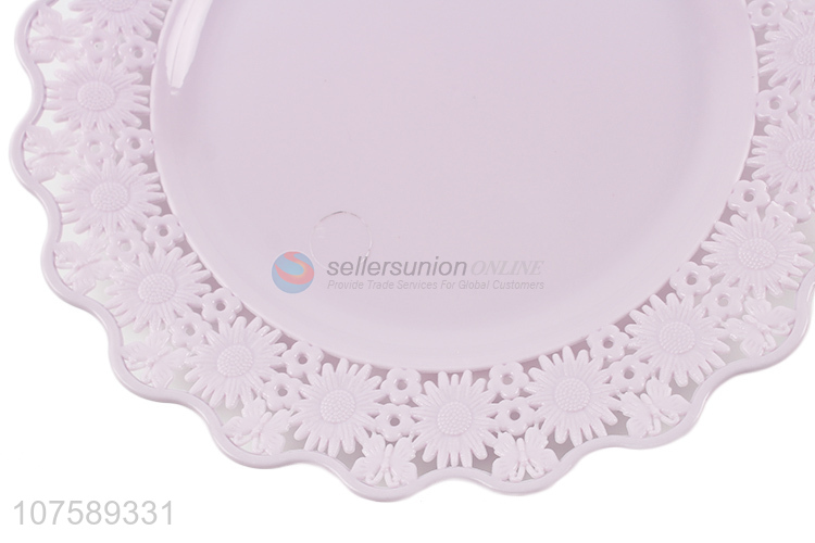 Best Quality 8 Pieces Plastic Round Plate Fashion Dinnerware