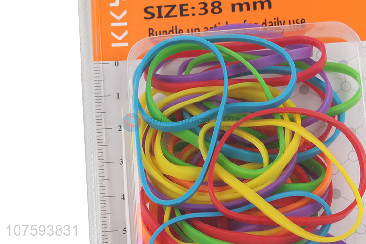 Best selling 38mm candy colors rubber bands