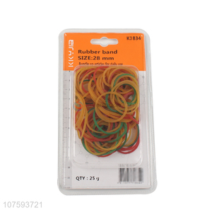 Bottom price 28mm colorful elastic rubber bands