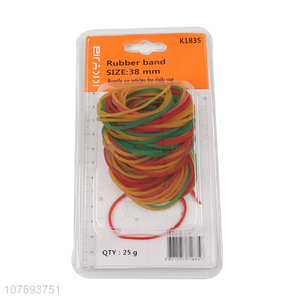 Most popular 38mm colorful elastic rubber bands