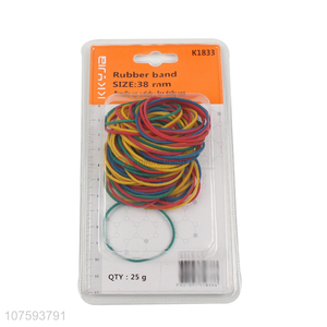 Factory direct sale 38mm colorful elastic rubber bands