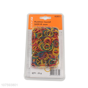 Wholesale cheap 6mm colorful elastic rubber bands