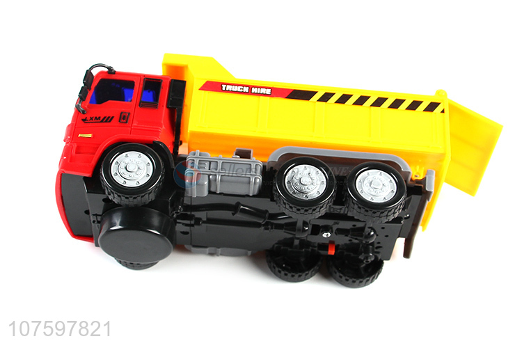 New products kids toy construction truck electric tip lorry with music