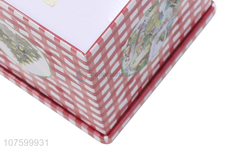 Best Price Colorful Christmas Gift Box Square Tin Box