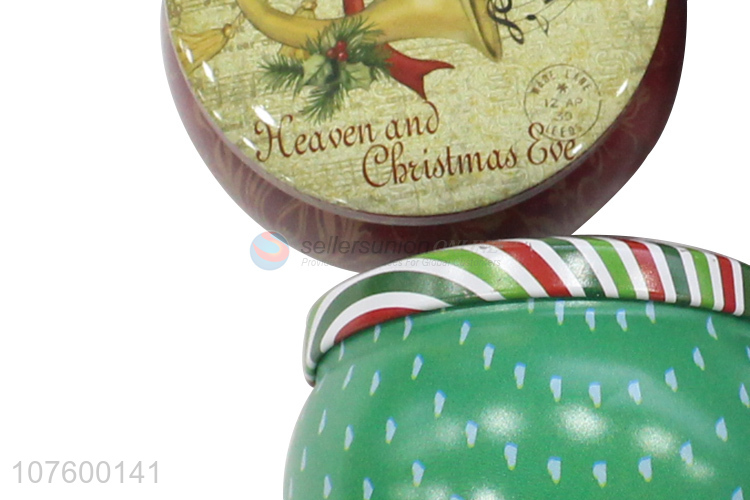 New Arrival Colorful Tin Box Christmas Decoration Storage Box