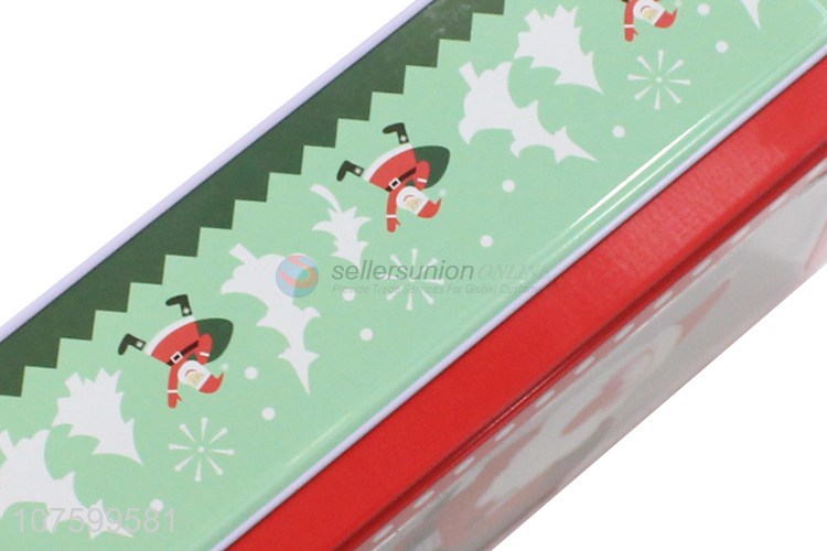 Wholesale Color Printing Christmas Gift Box Rectangular Tin Box