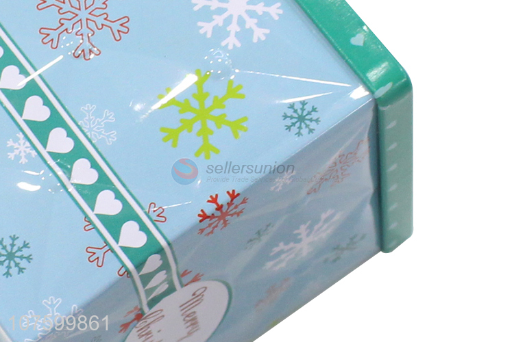 Hot Selling Colorful Christmas Tin Box Candy Jewelry Storage Box