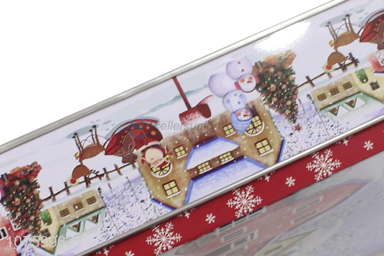 Custom Christmas Packing Tin Box Fashion Candy Storage Box