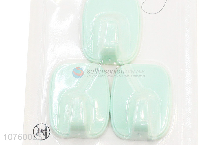 Popular 3 Pieces Plastic Sticky Hook Cheap Wall Hook