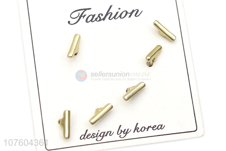 China manufacturer gold bar ear studs bar earring set mini earrings