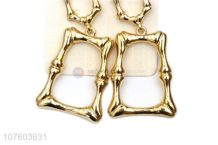 Popular products geometric chunky alloy statement earrings stud earrings