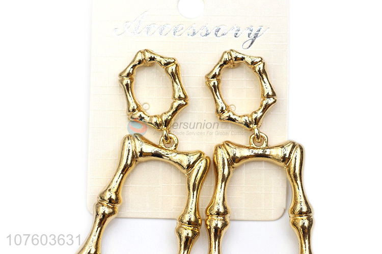 Popular products geometric chunky alloy statement earrings stud earrings