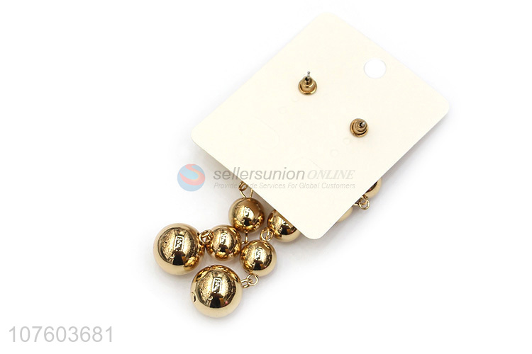 Best selling women earrings bead drop earrings fashion jewellry