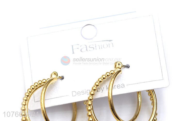 Factory direct sale round earrins hoop earrings fashion ornaments