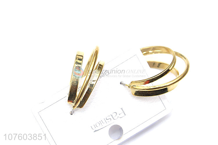 Popular products chunky alloy earrings metal hoop earrings