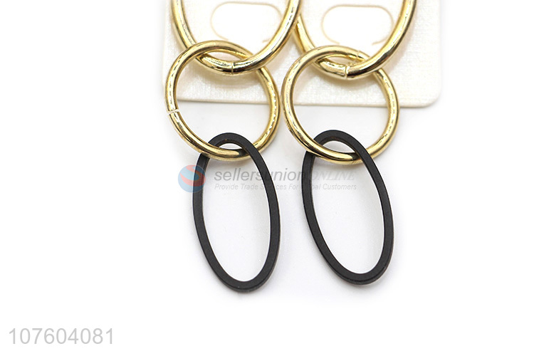 New arrival circle dangle earrings geometric earrings for women