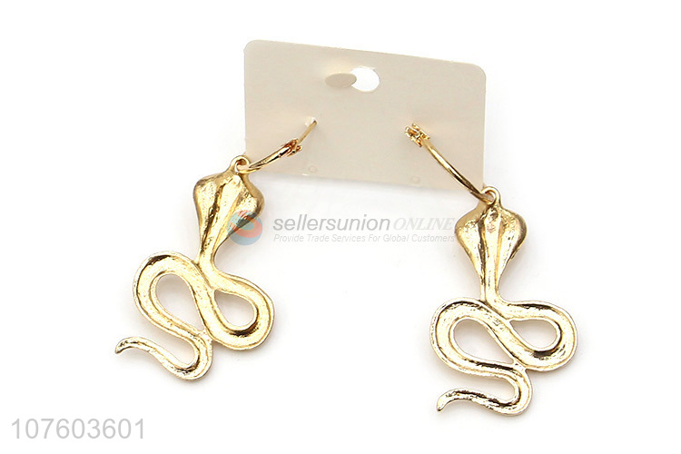 New design personalized cobra snake alloy earrings fashion jewelry