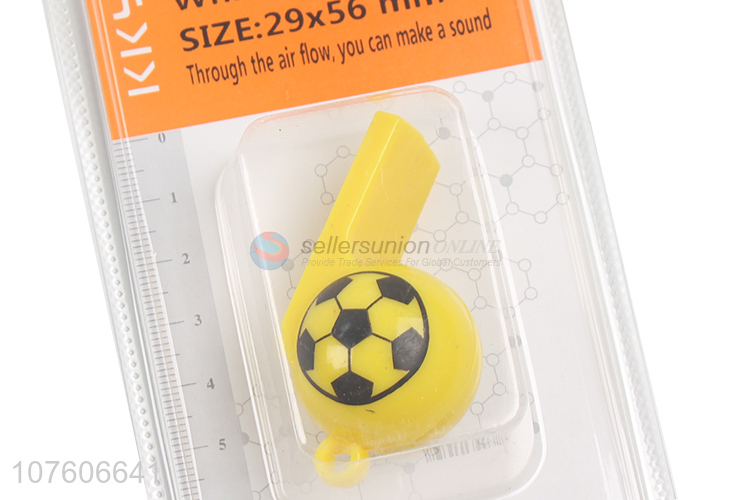 Custom Football Pattern Plastic Whistle Sport Referee Whistle