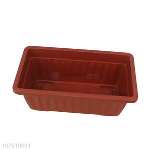 Good sale rectangular plastic flower pot plant container wholesale planter