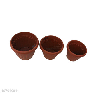 High quality home decoration imitation ceramic planter plastic flower pot