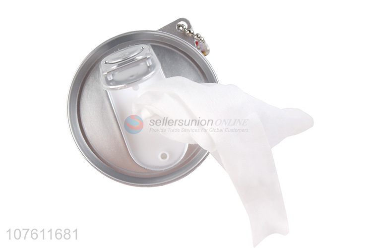 Promotional Mini Canned Wet Wipes Soft Nonwoven Wipes