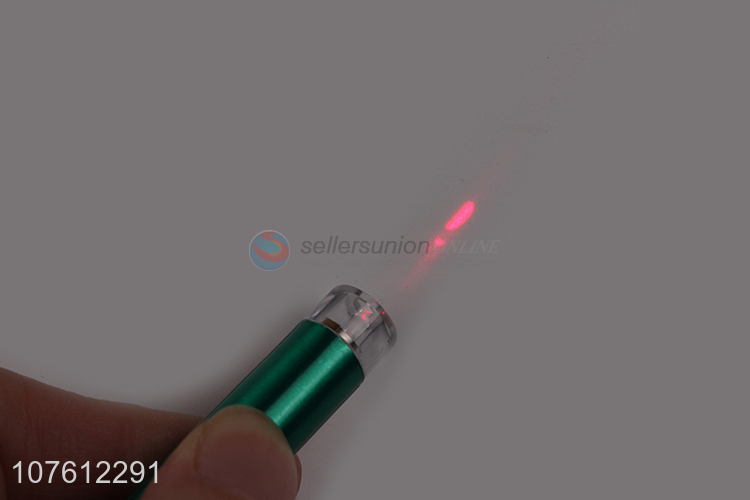 Best selling 3 in1 red laser pointer pen white led light flashlight with key chain