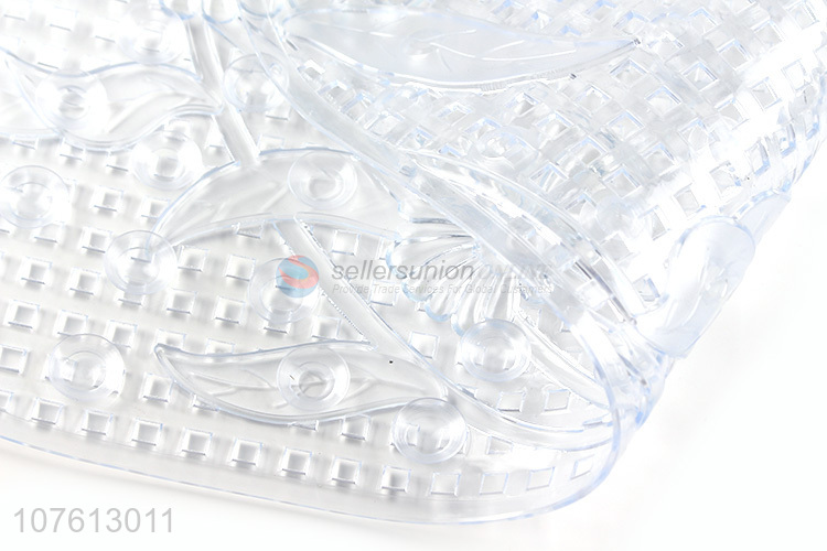 Most popular clear sunflower non-slip pvc bath tub mat for bathroom