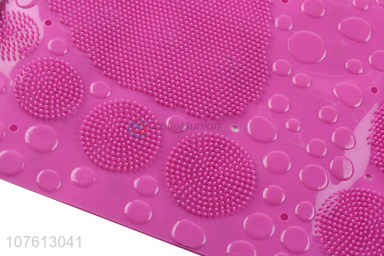 Factory price solid color non-slip pvc bath mat anti-bacterial bath mat