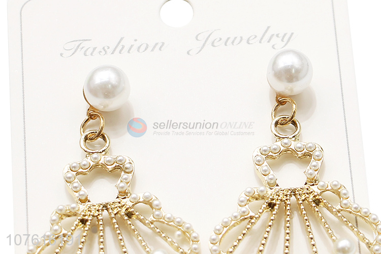 New Design Hollow Shell Shape Drop Earring Fashion Eardrop