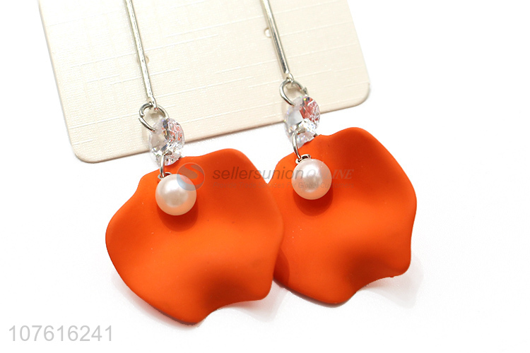 Fashion Temperament Earrings Plastic Pendant Long Earring