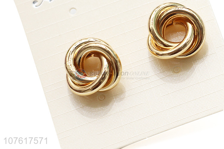 Popular Twist Knotted Stud Earring Fashion Jewelry