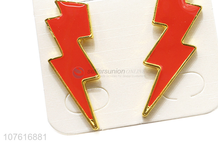 Unique Design Lightning Earring Cool Ear Stud For Women