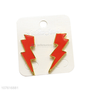 Unique Design Lightning Earring Cool Ear Stud For Women