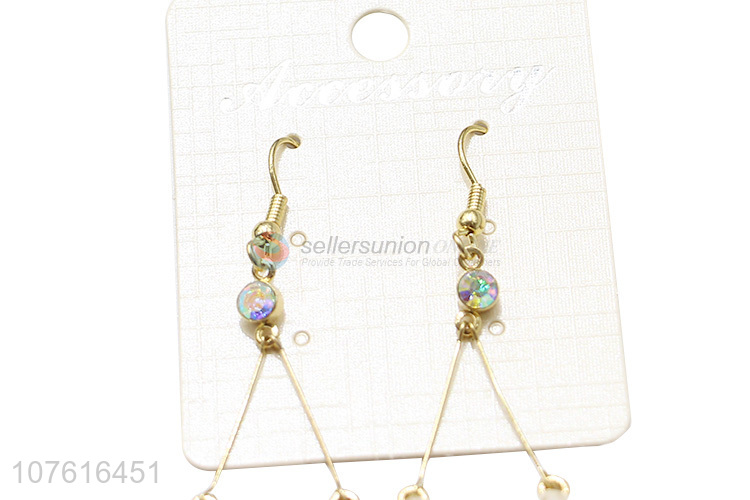 European Style Exaggerated Pendant Hook Earring For Sale